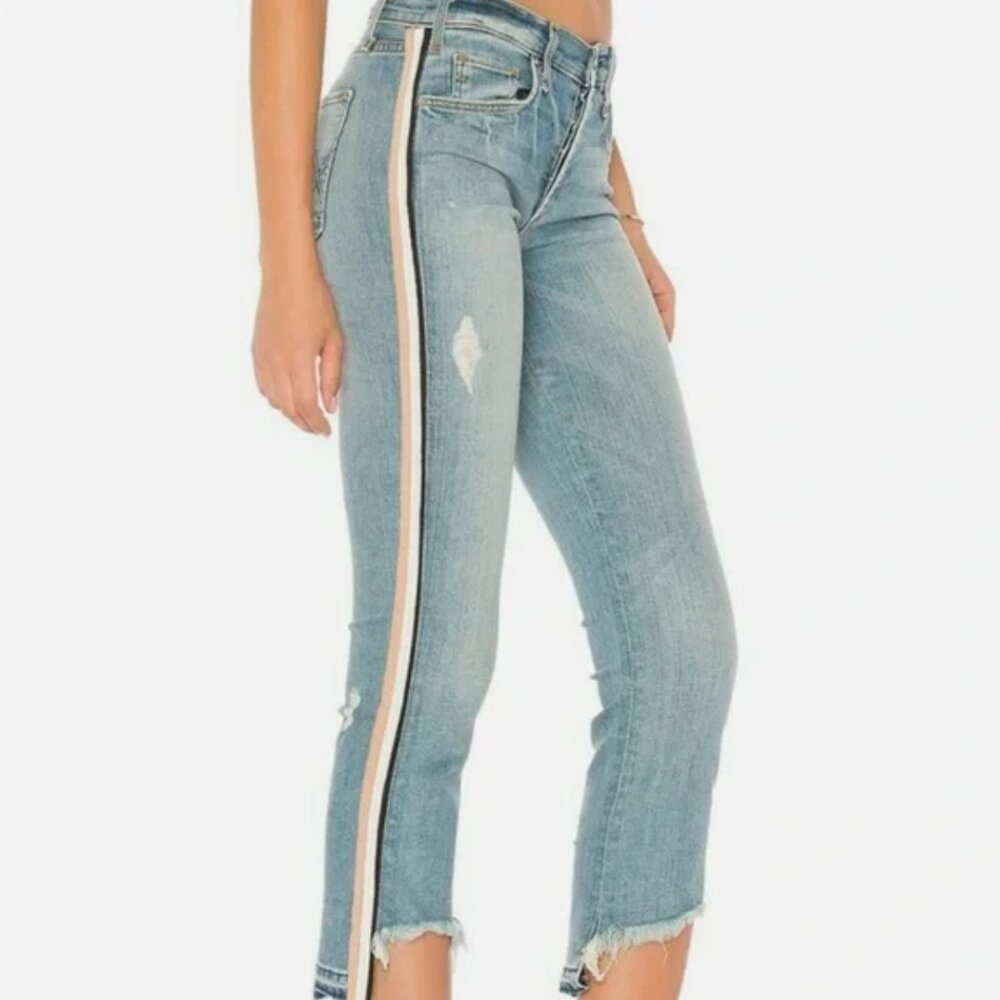 McGuire Ibiza Side Stripe Ribbon Jeans, Size 24